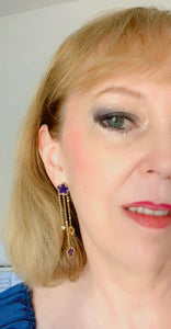 Boucles d’oreilles trèfle, pendantes