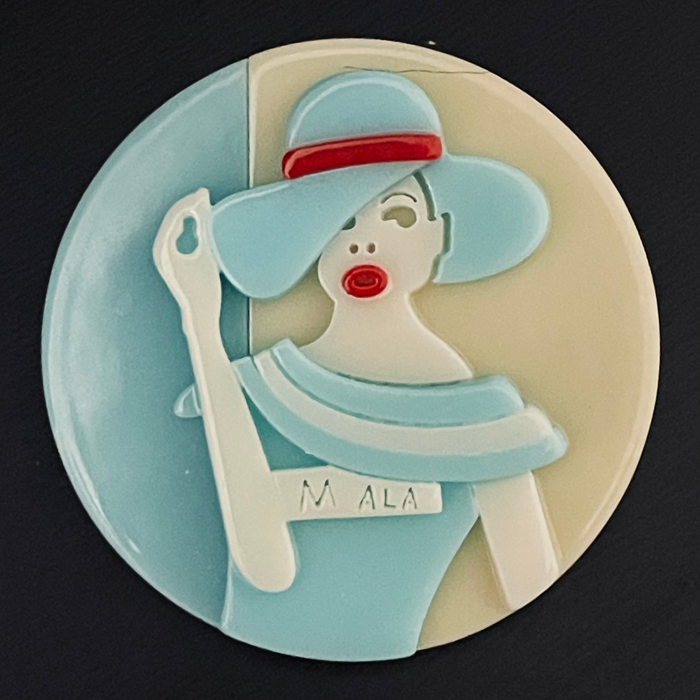 Broche “La dame au chapeau »