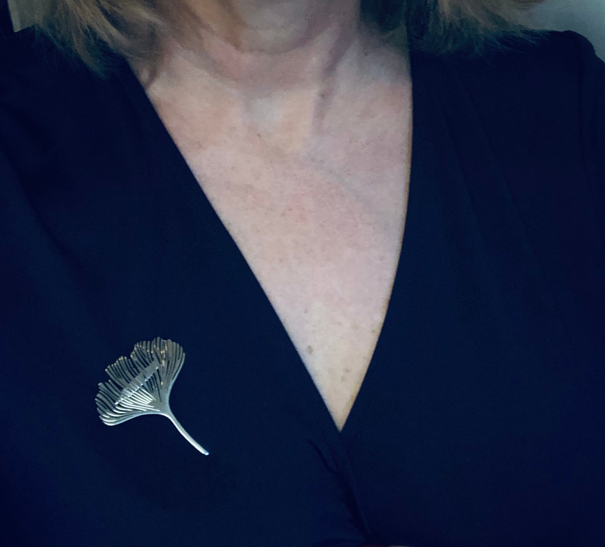 Broche Fleur de Ginko