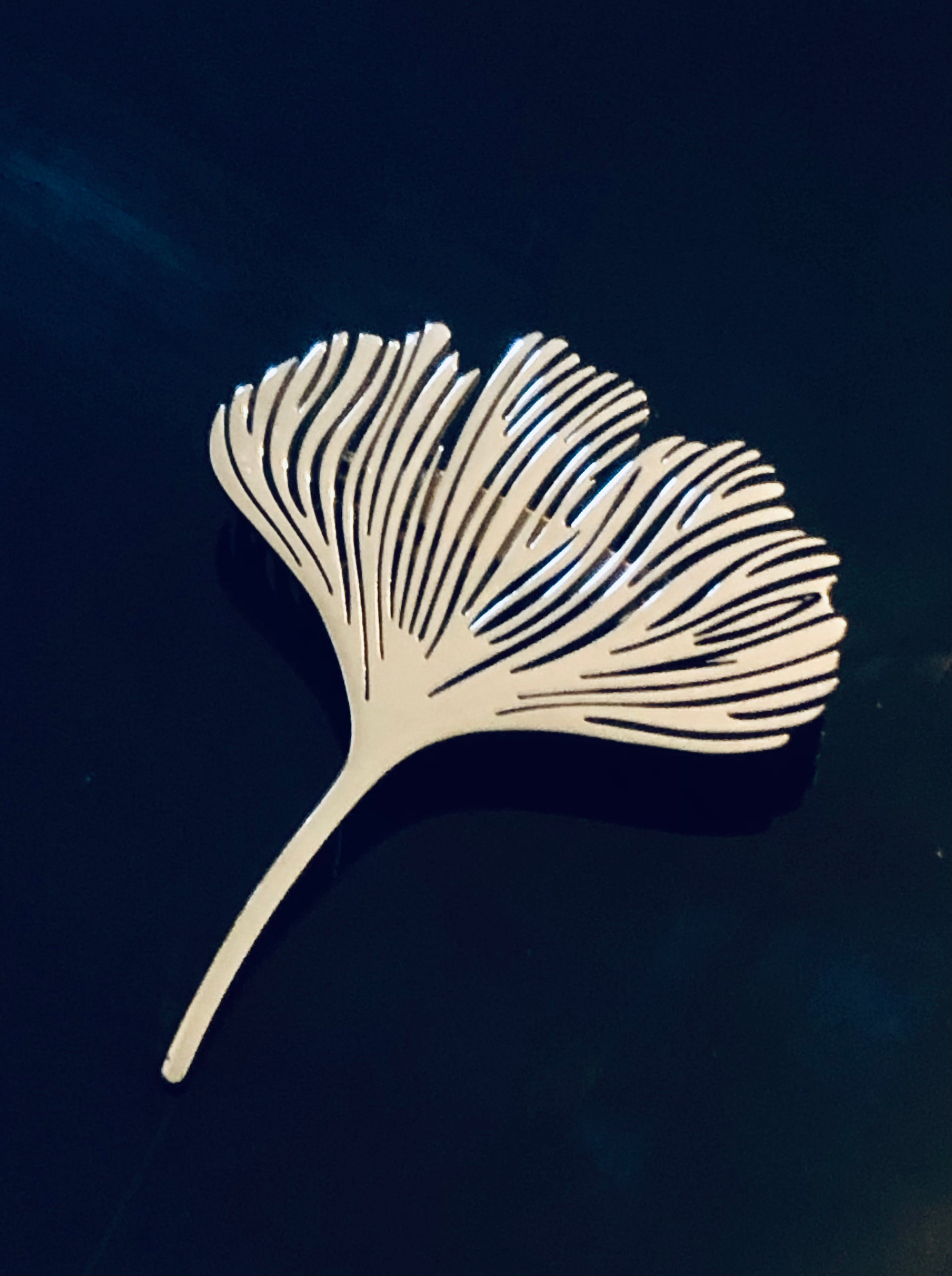 Broche Fleur de Ginko