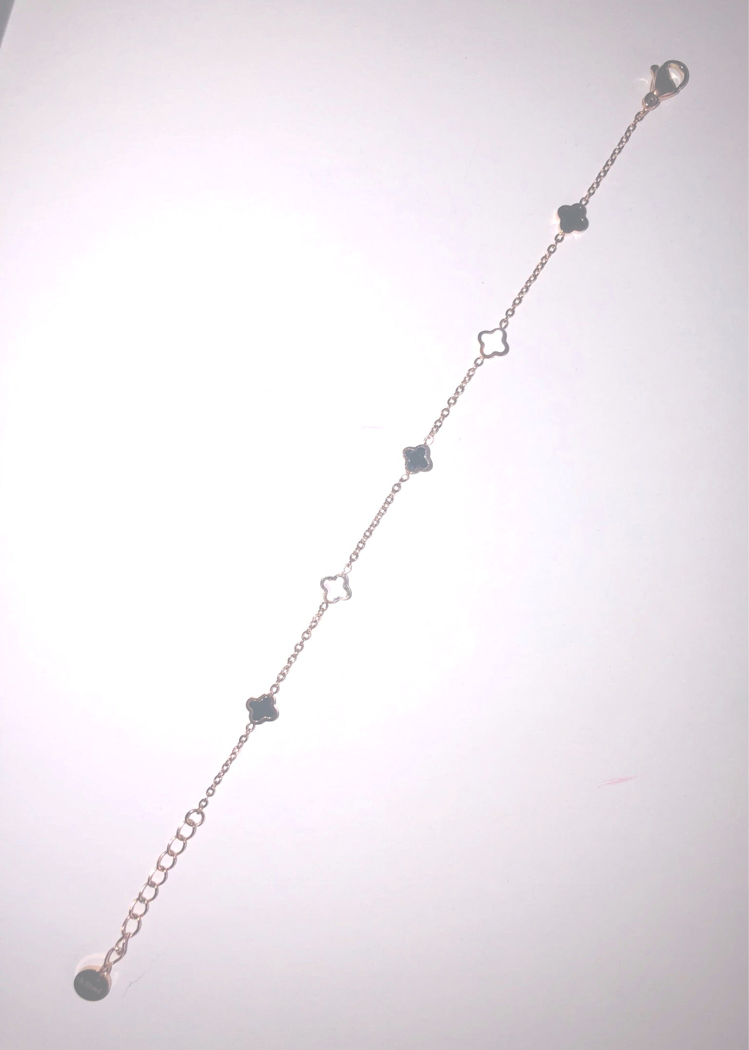 Collier et/ou bracelet motif « Trèfles »