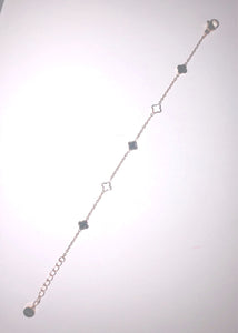 Collier et/ou bracelet motif « Trèfles »