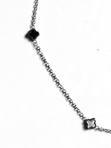 Collier et/ou bracelet motif « Trèfles »