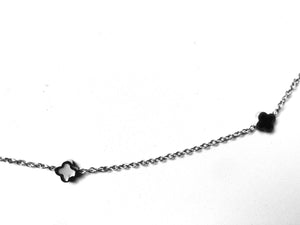 Collier et/ou bracelet motif « Trèfles »