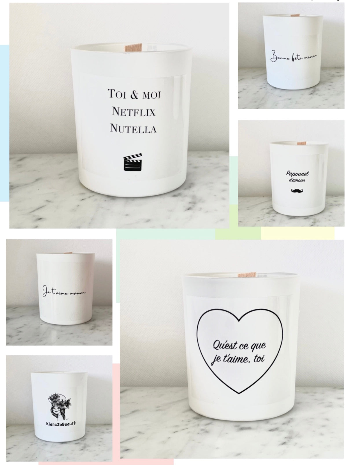 Bougie-Message (avec ou sans bijou inclus : voir les options possibles)