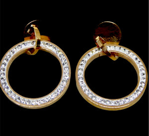 Boucles d’oreilles double cercle