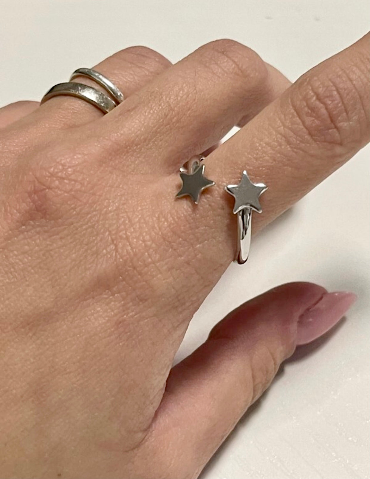Bagues réglables en argent 925