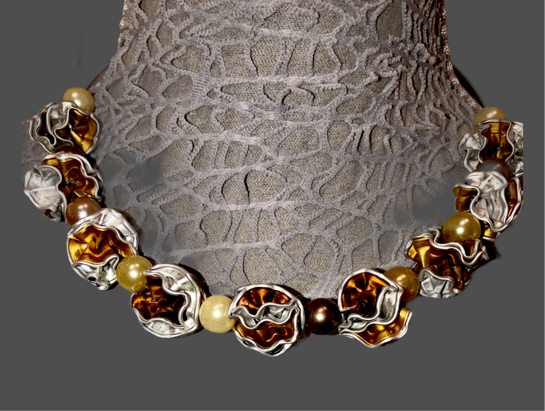 Collier « Boules Fleurs »