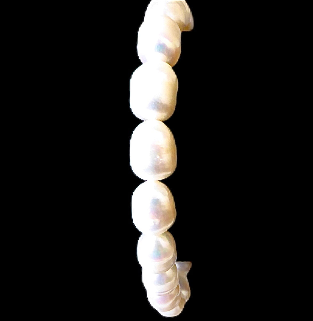 Bracelet perles d’eau douce blanches