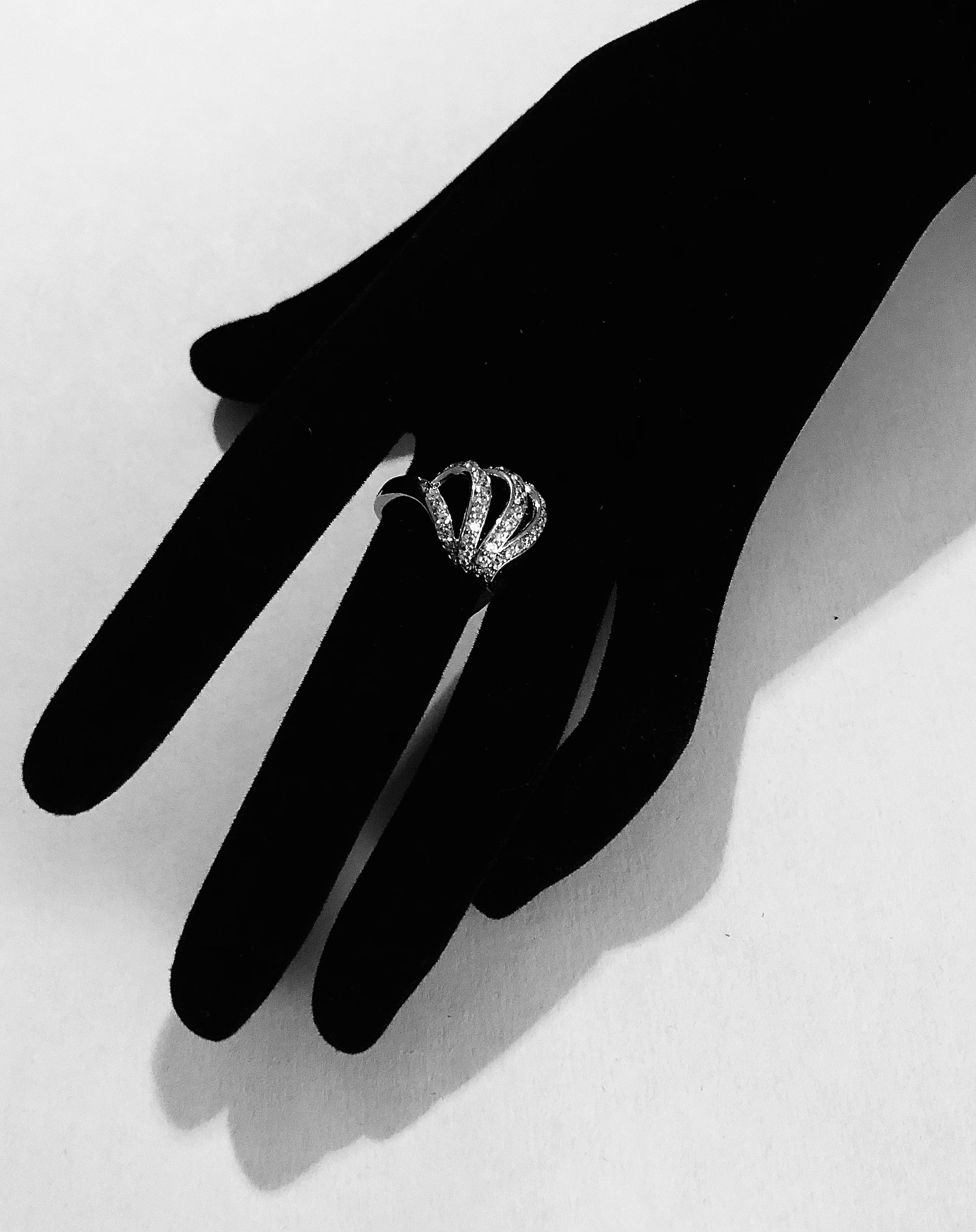 Bague plaqué or et brillants