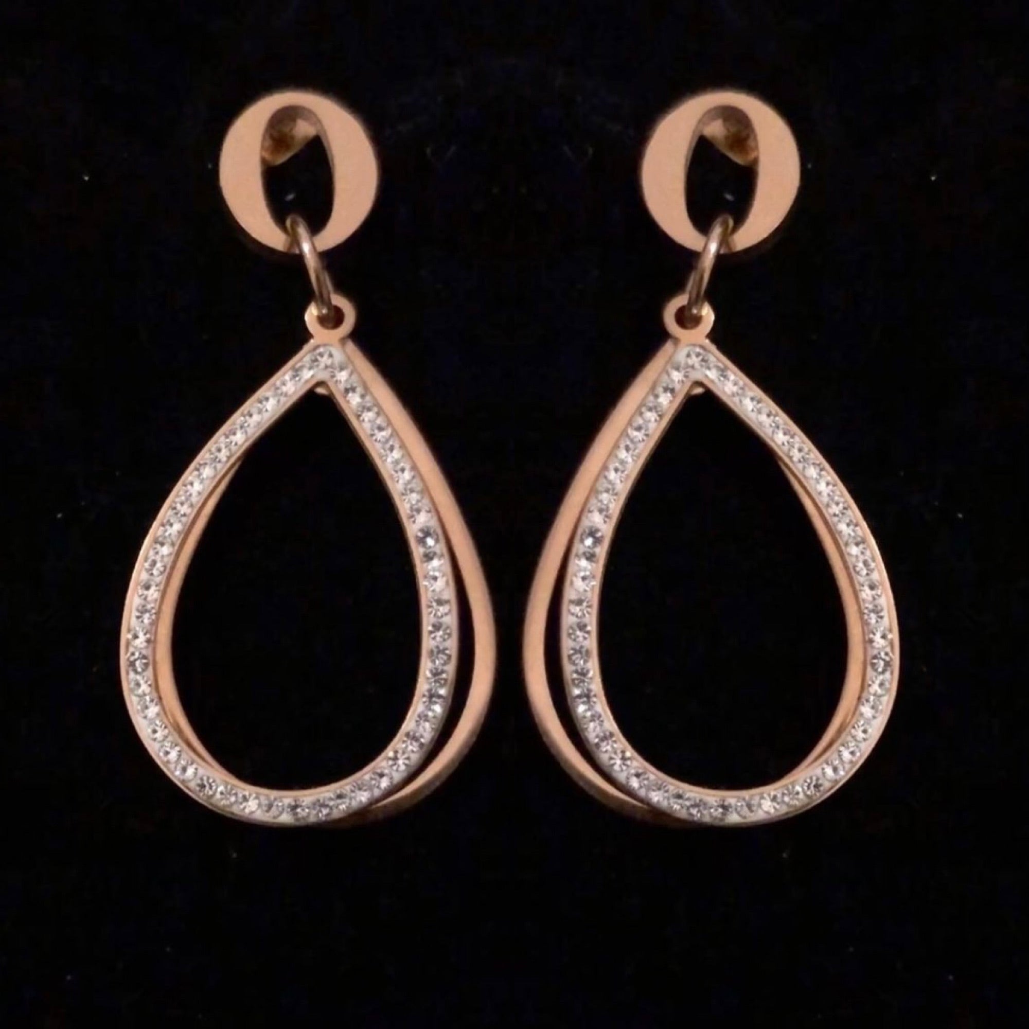 Boucles d’oreilles double cercle