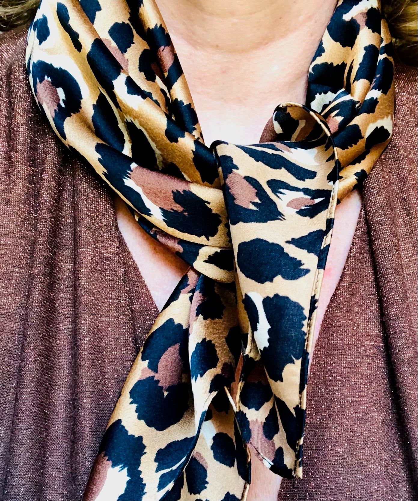 Foulard imprimé animal