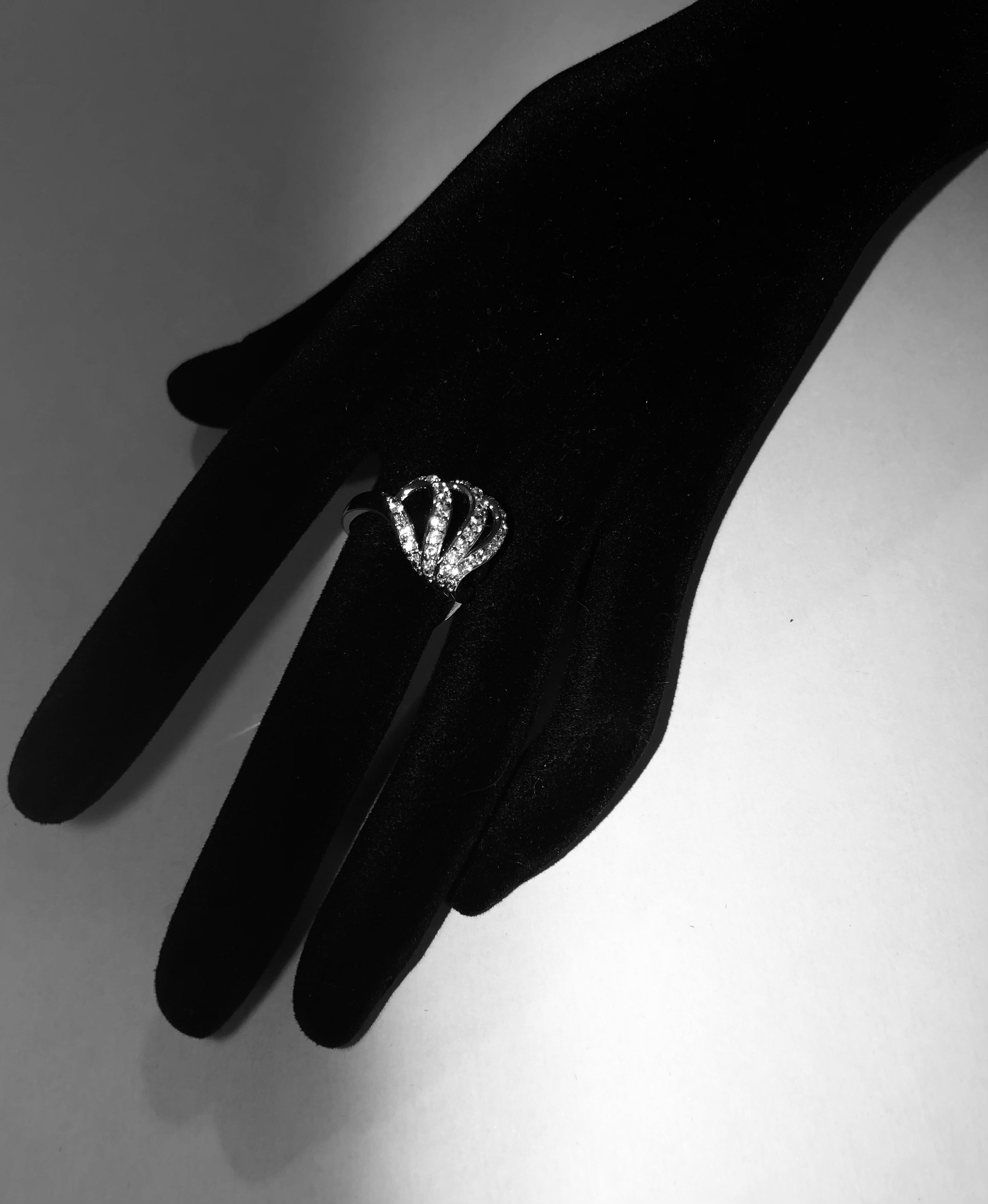 Bague plaqué or et brillants