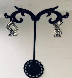 Bracelet plaqué or 3 joncs motif « Vagues »