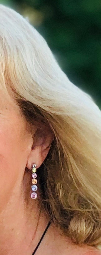 Boucles d’oreilles multicolores