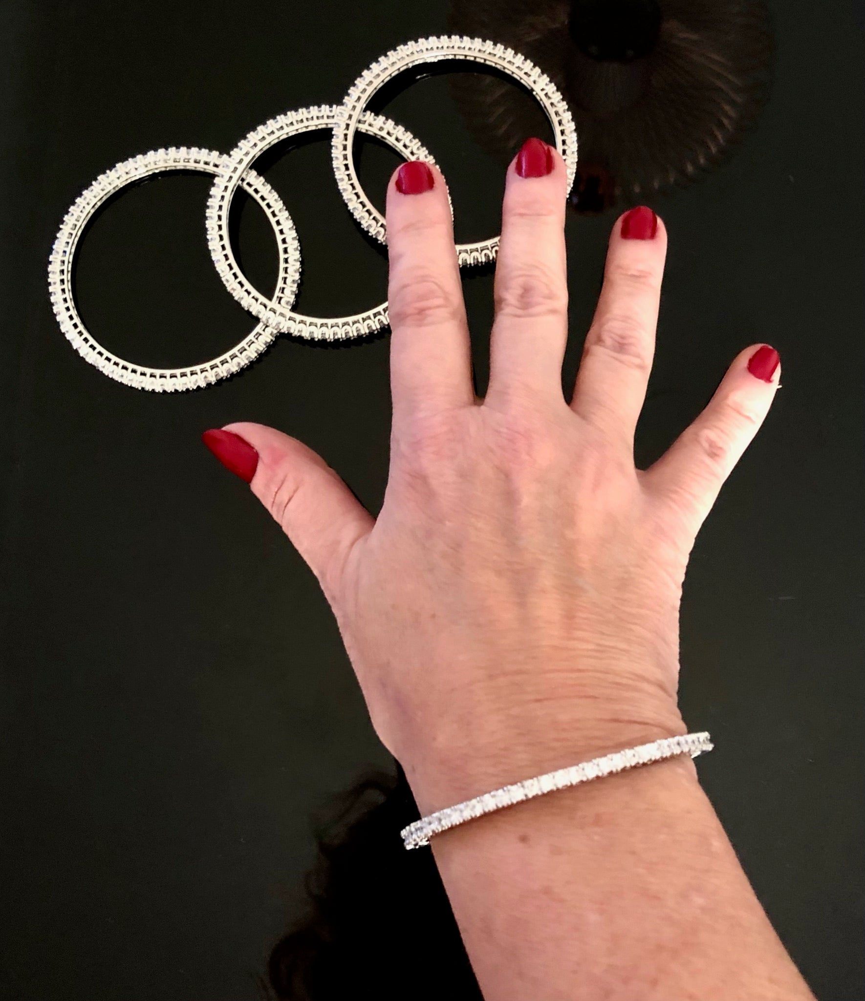 Bracelet rigide brillant