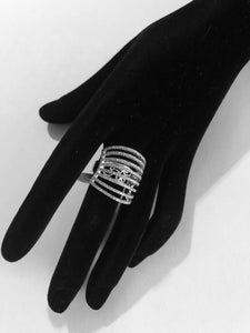 Bague plaqué or et brillants
