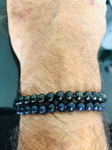 Bracelet pour homme ou femme « Pierre de sable bleu »