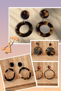 Créoles couleur écaille