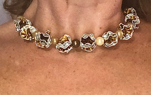 Collier « Boules Fleurs »