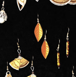 Boucles d’oreilles forme « Feuille »
