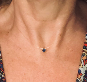 Pendentif 1 Brillant sur fil de nylon