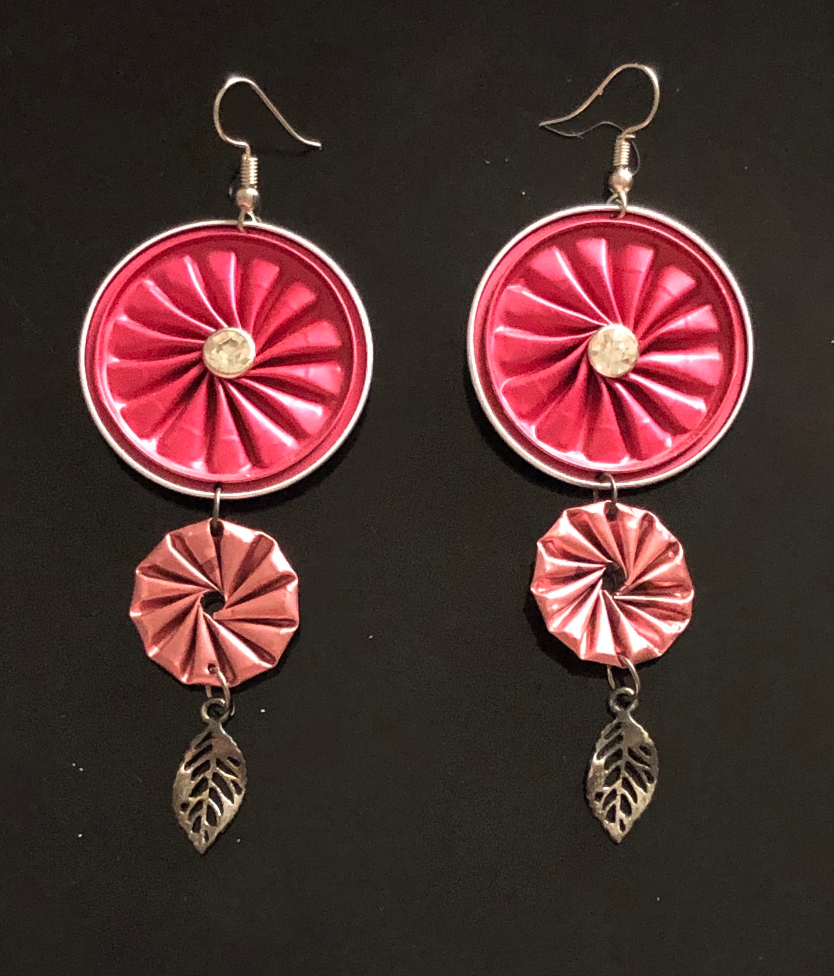 Boucles d’oreilles rose vif