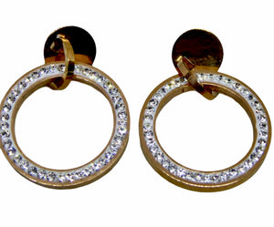 Boucles d’oreilles double cercle