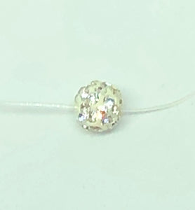 Pendentif plaqué or blanc brillant