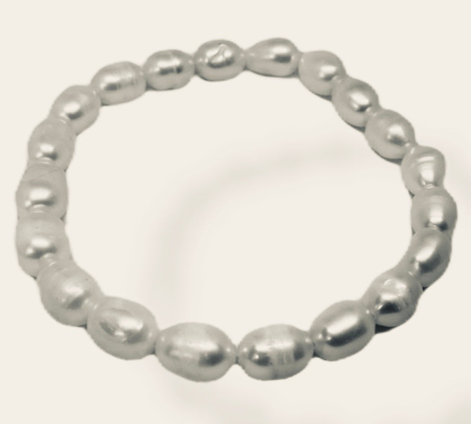 Bracelet perles d’eau douce blanches