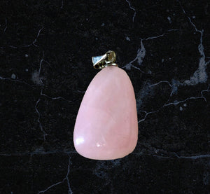 Pendentif en quartz rose