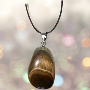 Pendentif pierre « oeil de tigre »